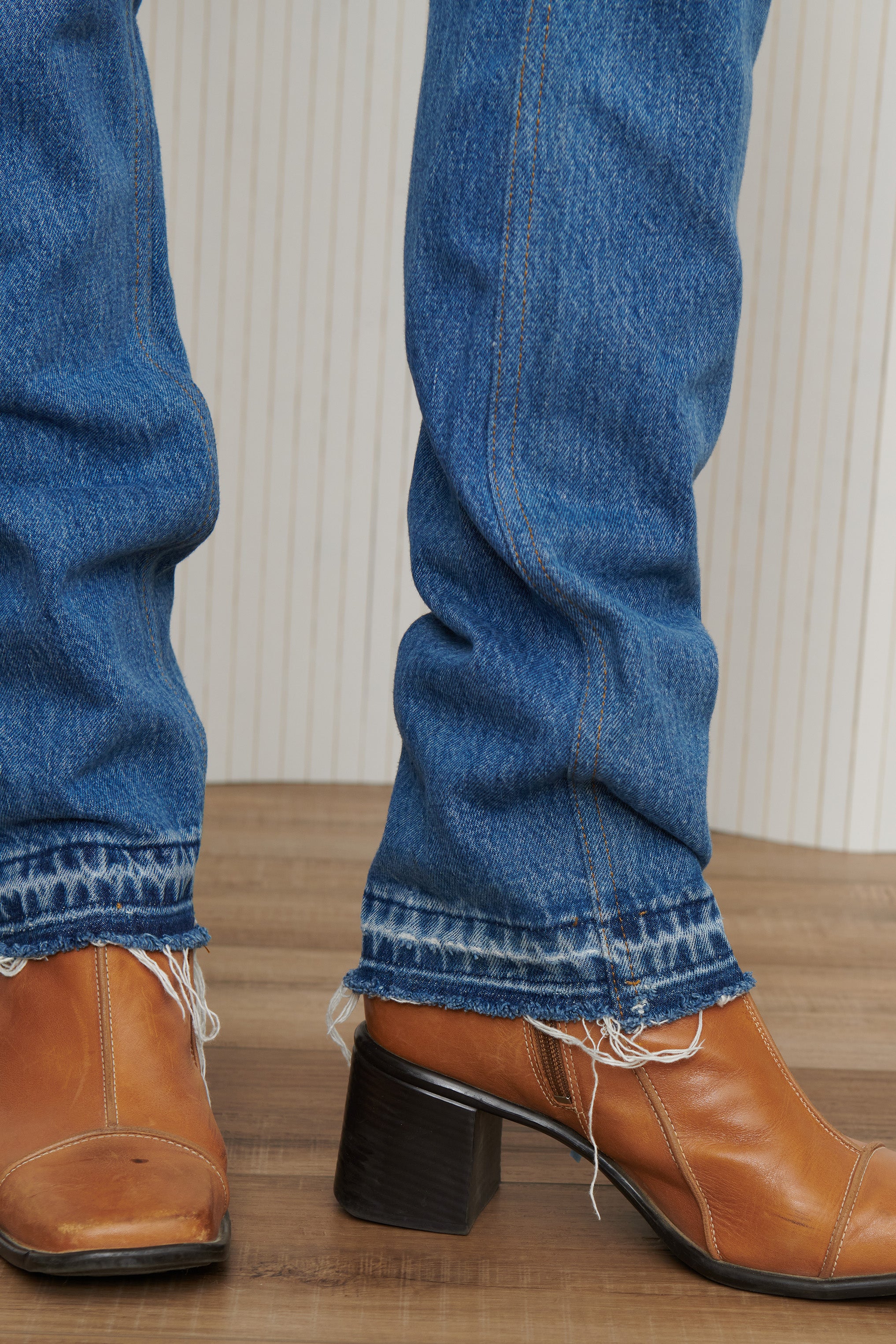 Reworked Dark Wash Levi’s Jeans Extra Long SZ 27