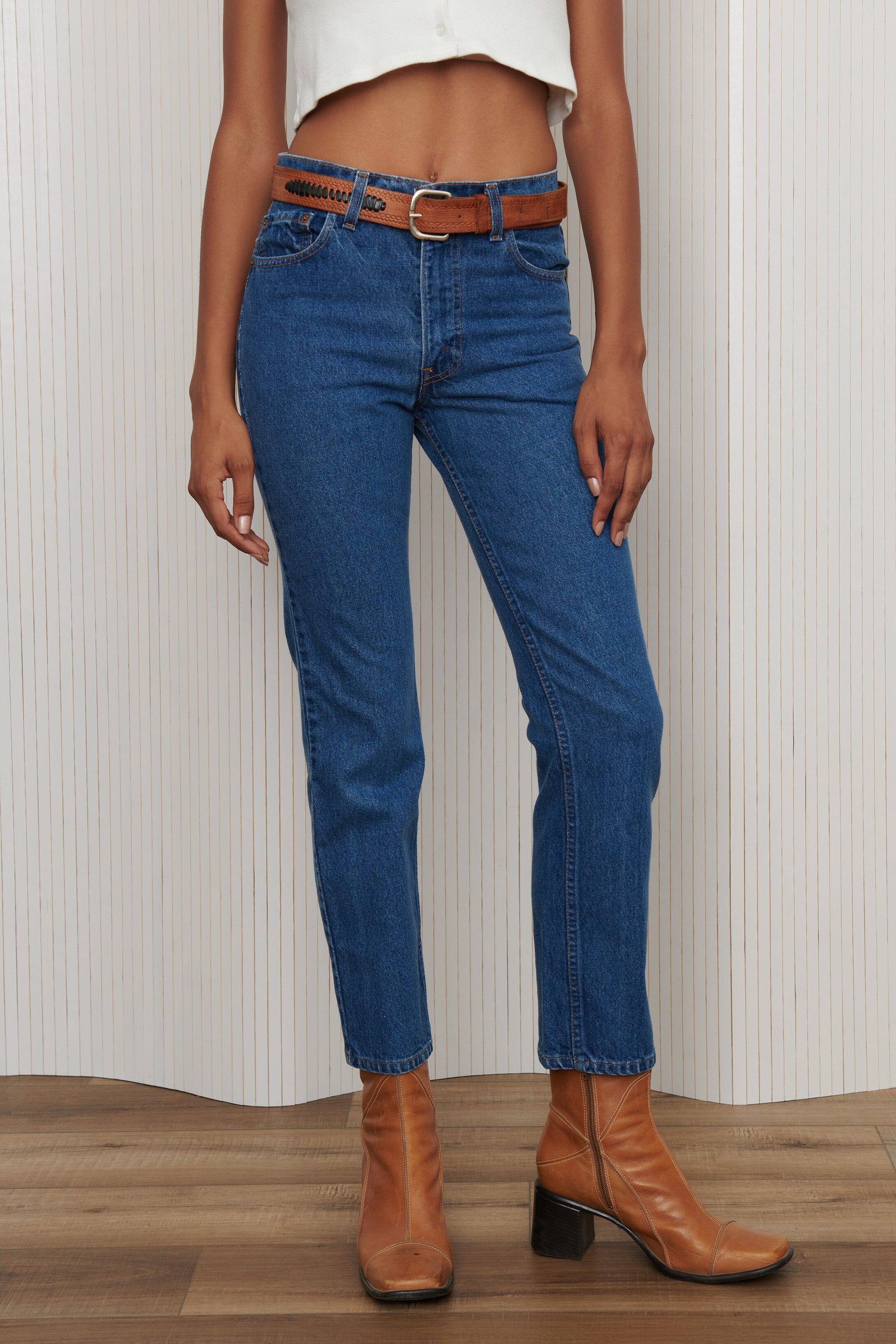 Dark Wash Levi's Straight Leg Jeans SZ 27 Pant Levi's