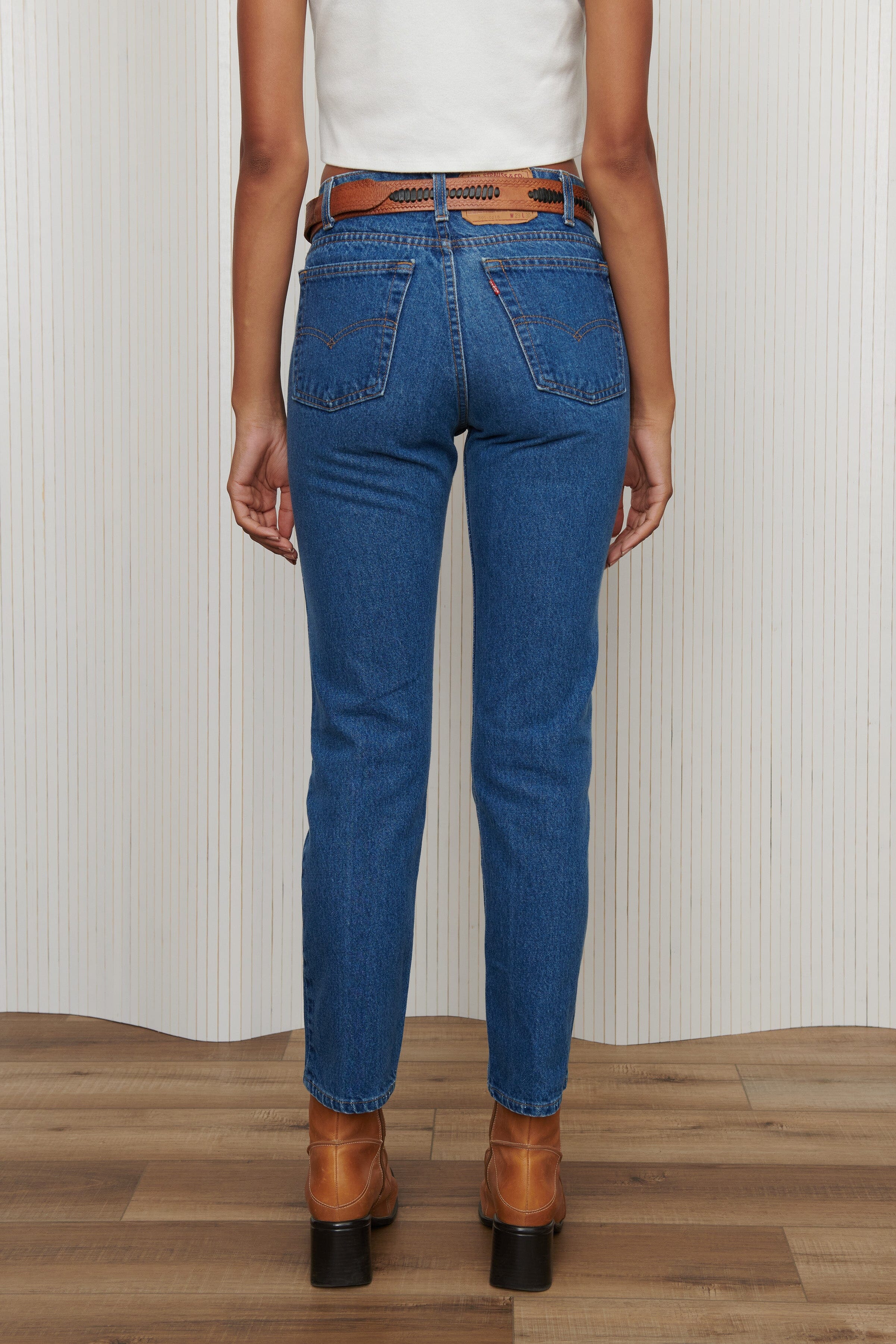 Dark Wash Levi's Straight Leg Jeans SZ 27 Pant Levi's