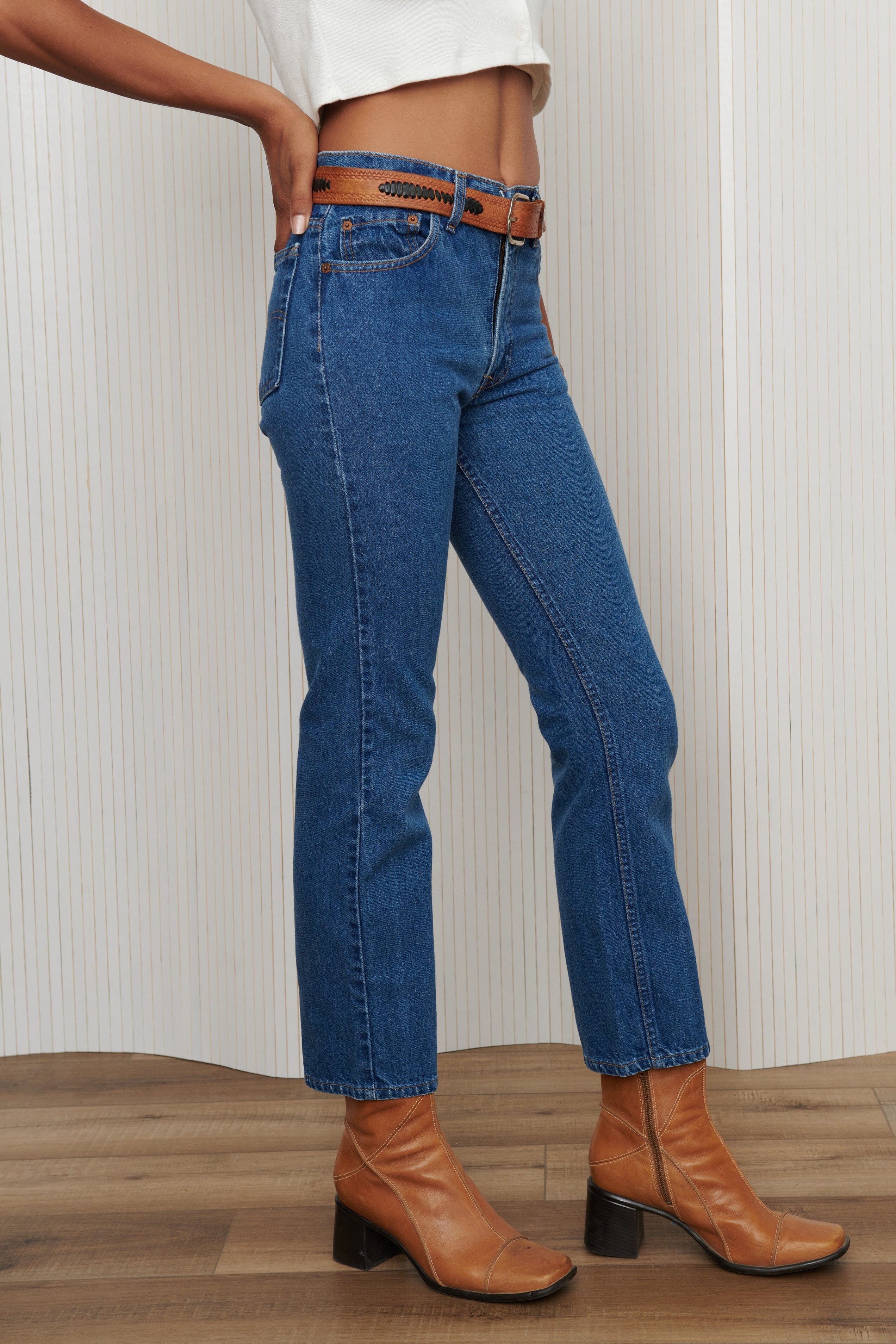 Dark Wash Levi's Straight Leg Jeans SZ 27 Pant Levi's
