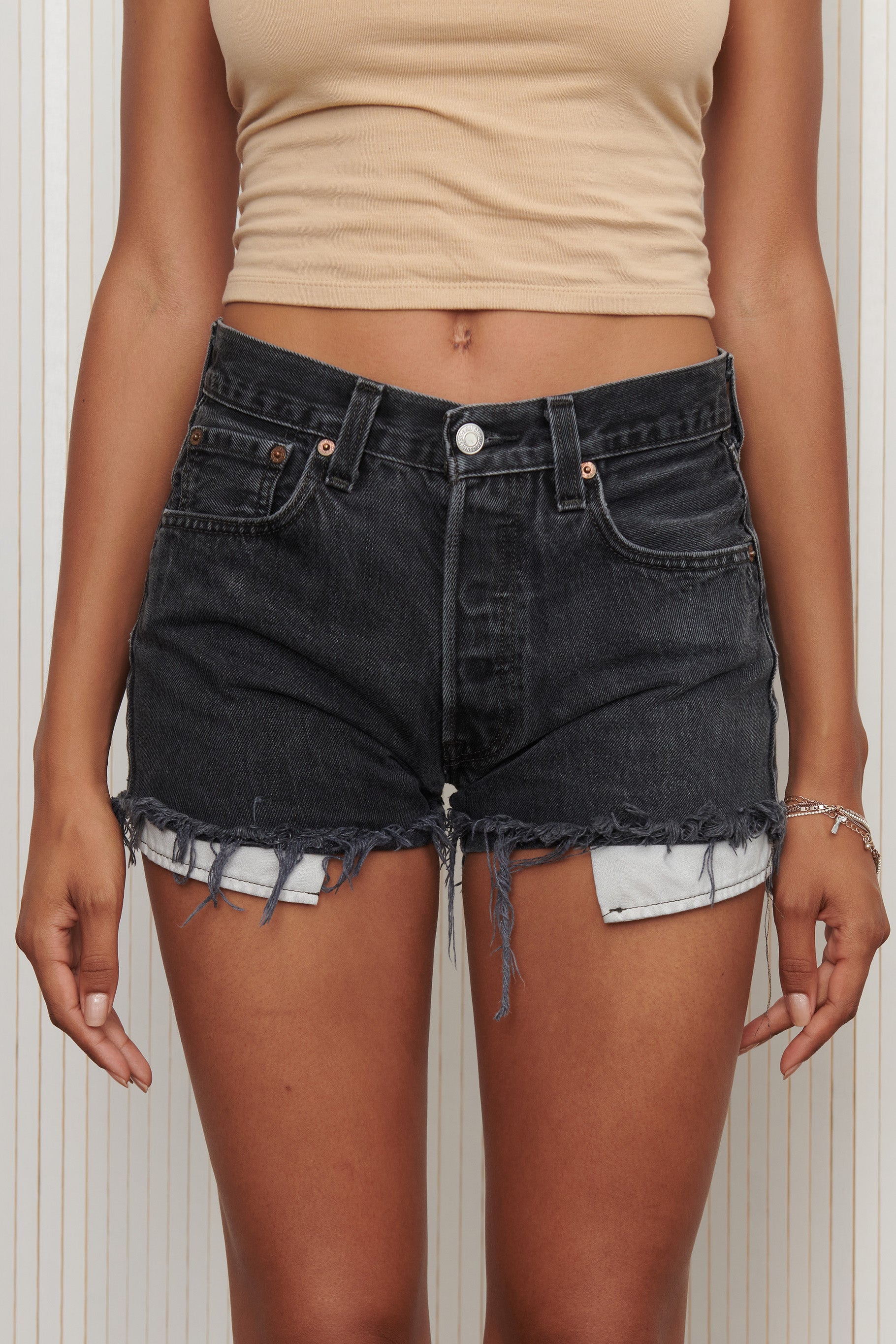 Black Levi’s Cut Off Shorts SZ 27