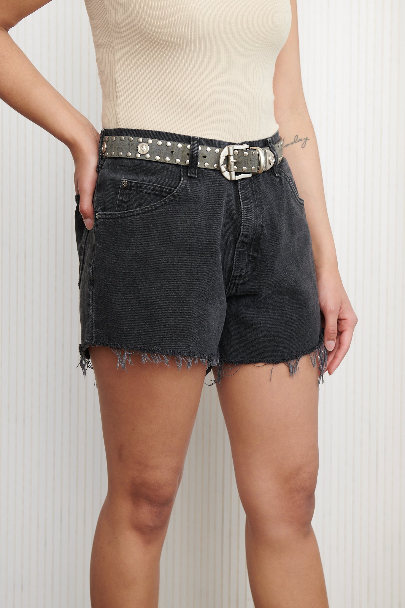 Black Wrangler Cut Off Shorts SZ 33