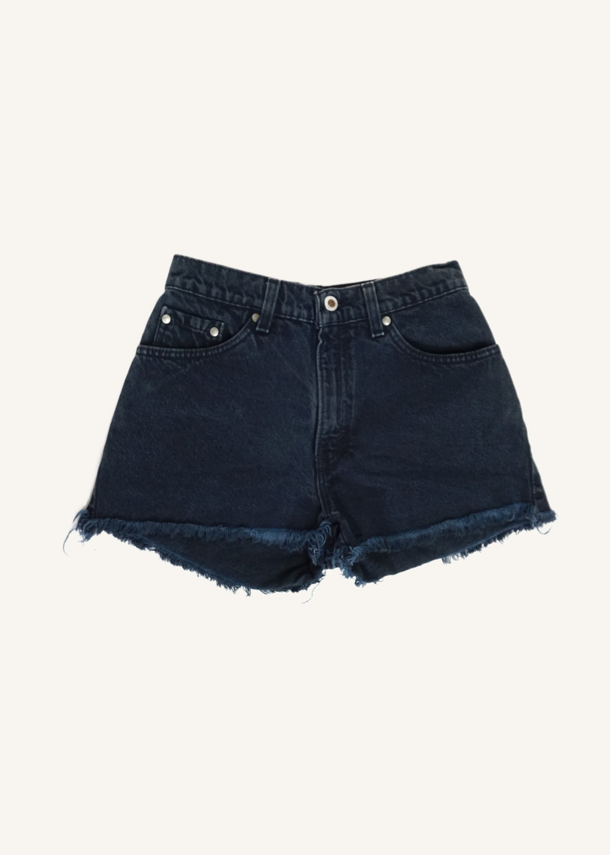 Levi's Black Silver Tab Denim Shorts SZ 27 – VALLEY DENIM