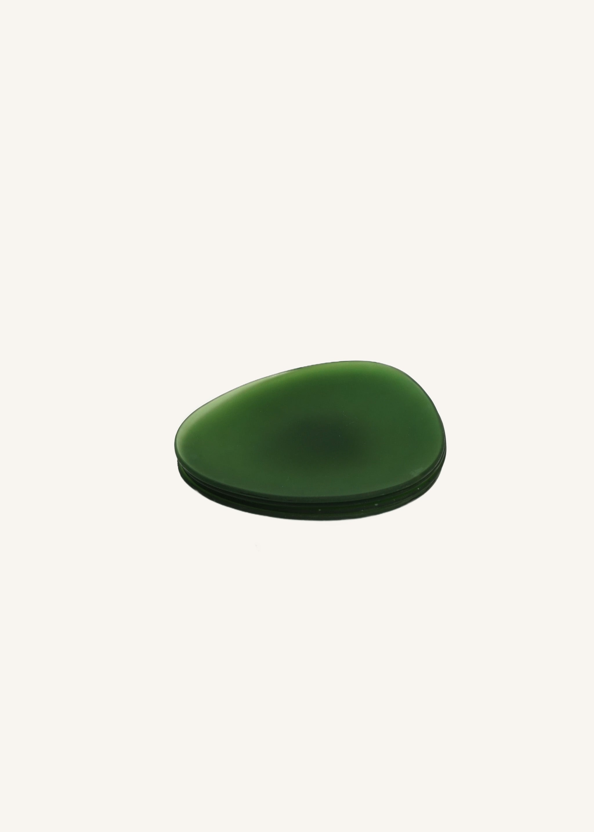 Green Frosted Glass Plates