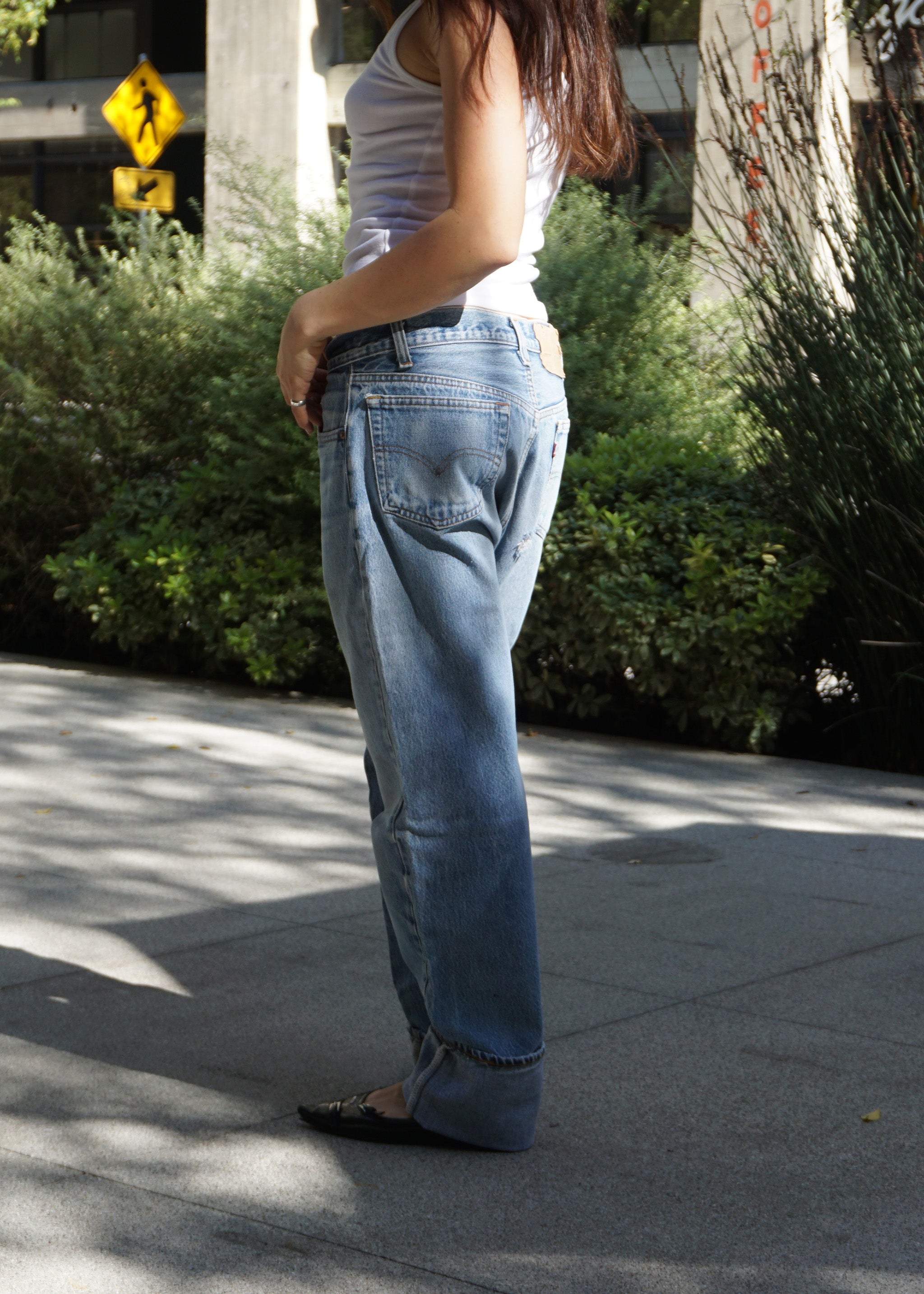 Levi's 501 Whiskered Medium Wash Jeans SZ 31