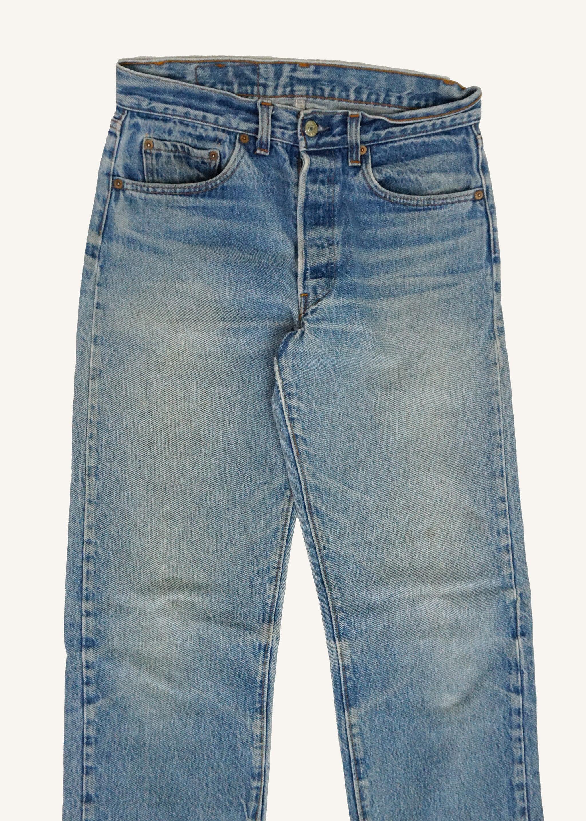 Levi's 501 Whiskered Medium Wash Jeans SZ 31