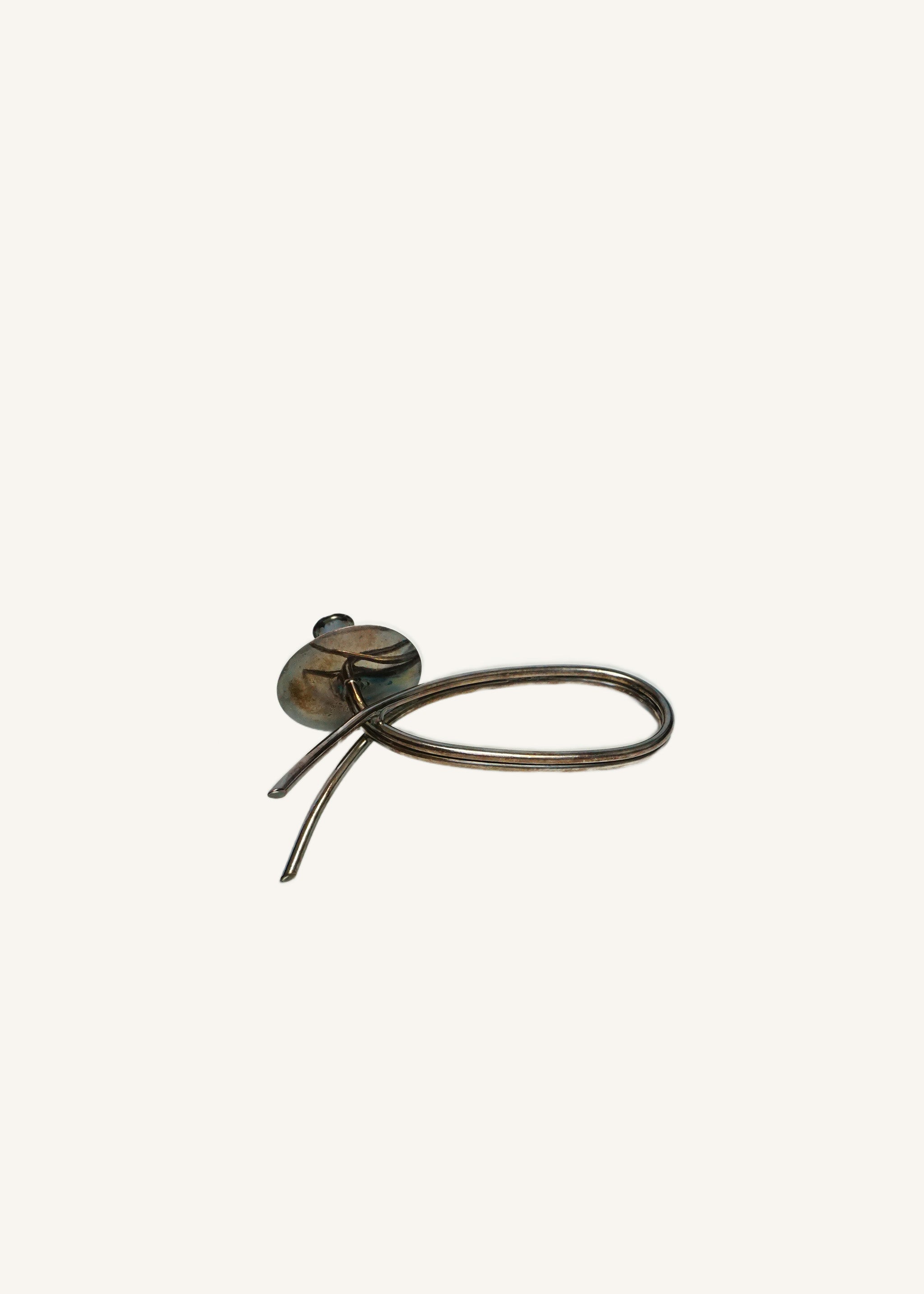 Silver NYSOLV Candle Stick Holder