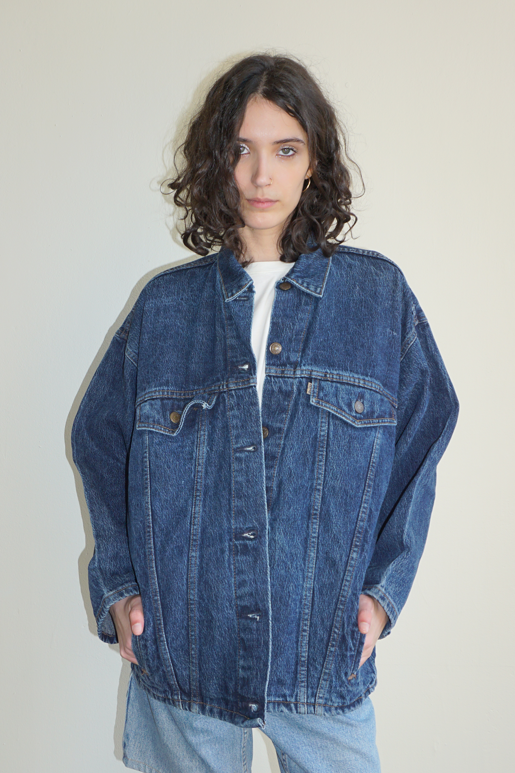 1980s Levi's Dark Wash Trucker Jacket SZ Large – VALLEY DENIM