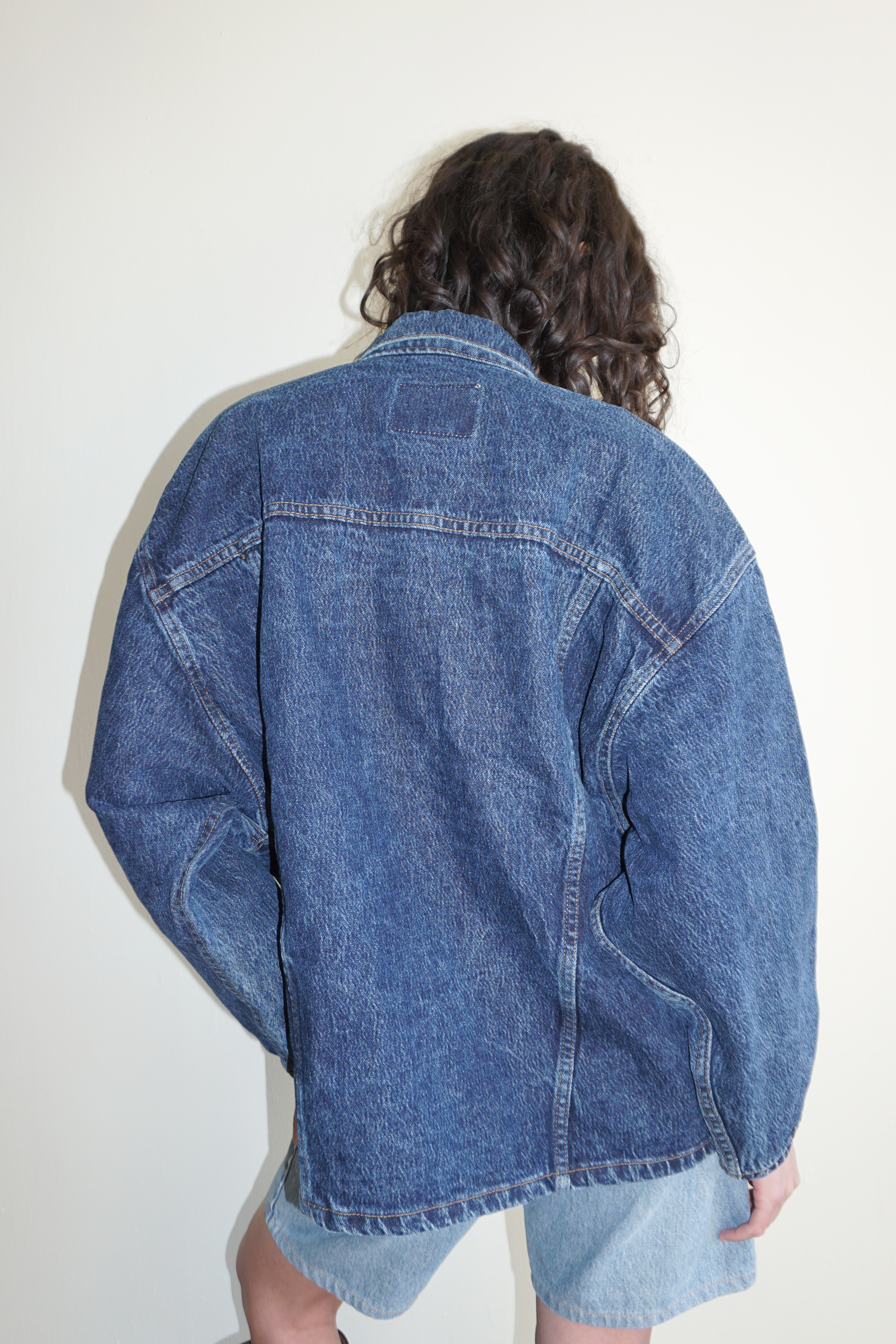 1980s Levi's Dark Wash Trucker Jacket SZ Large