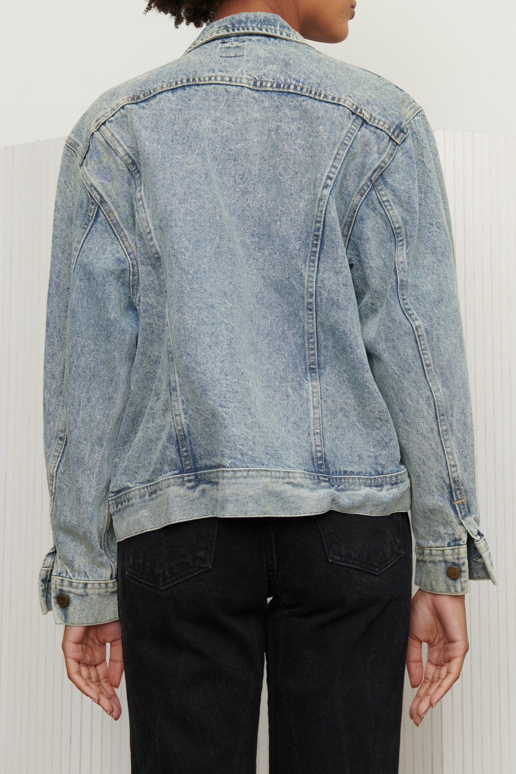Lee Medium Wash Rounded Pocket Jacket SZ Medium