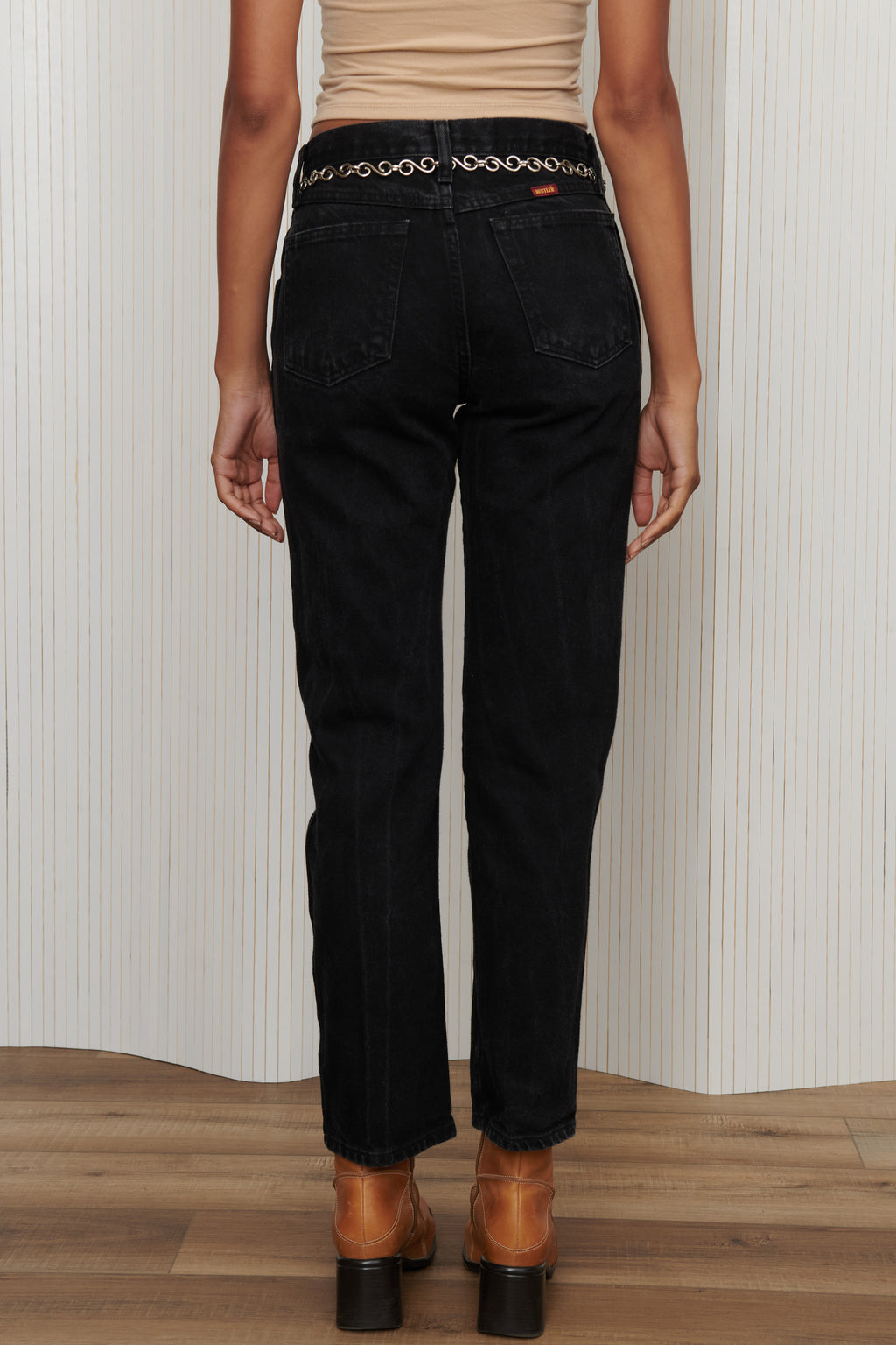 Black Rustler Straight Leg Jeans SZ 29