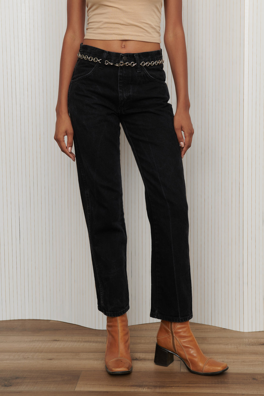 Black Rustler Straight Leg Jeans SZ 29