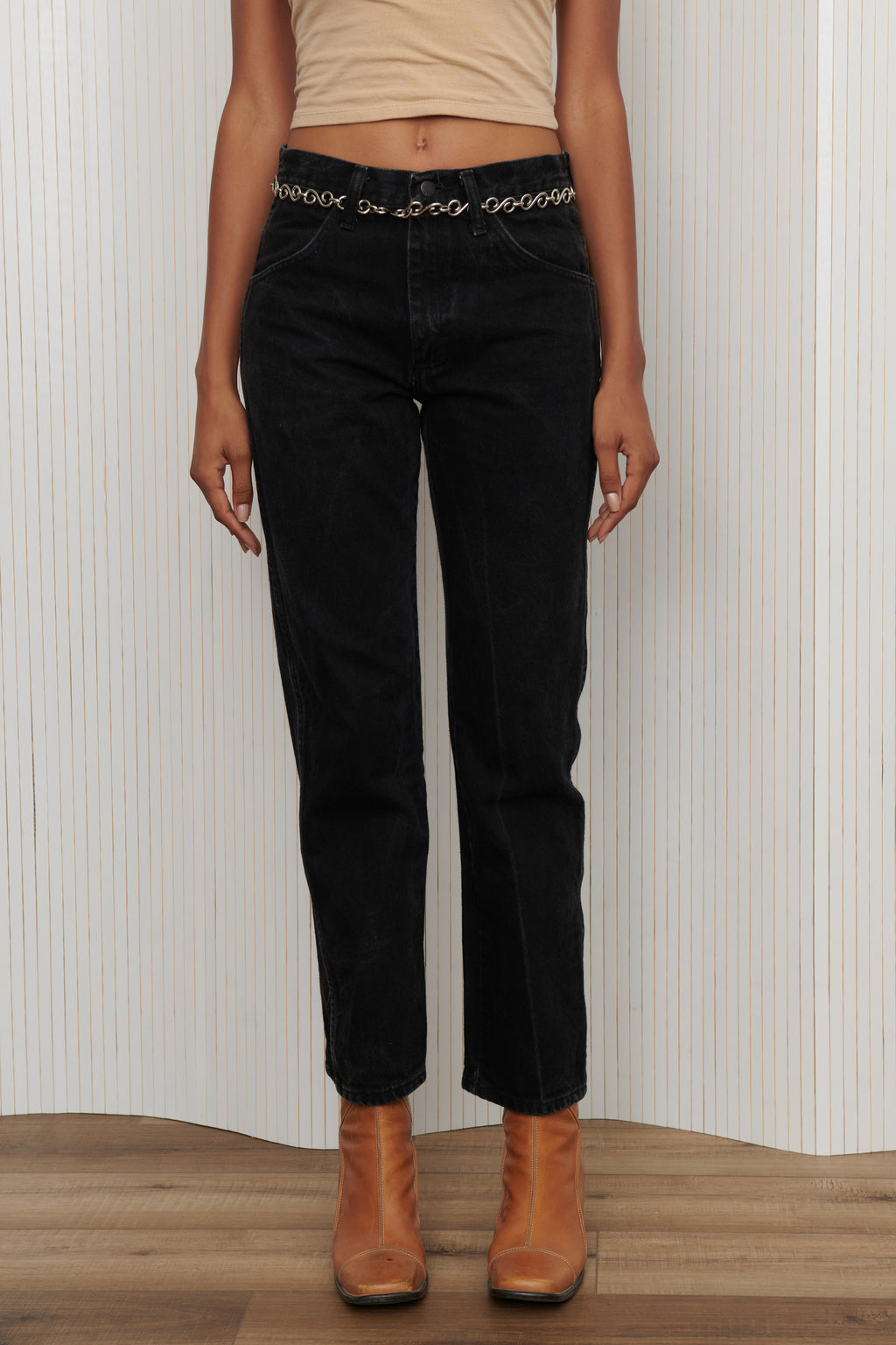 Black Rustler Straight Leg Jeans SZ 29