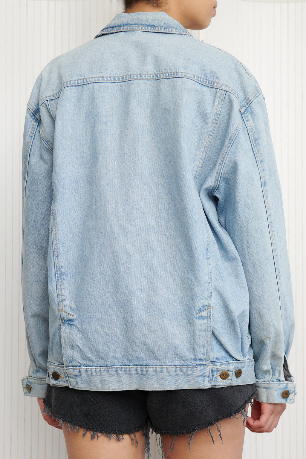 ESPIRIT Oversized Denim Railroad Jacket SZ Large