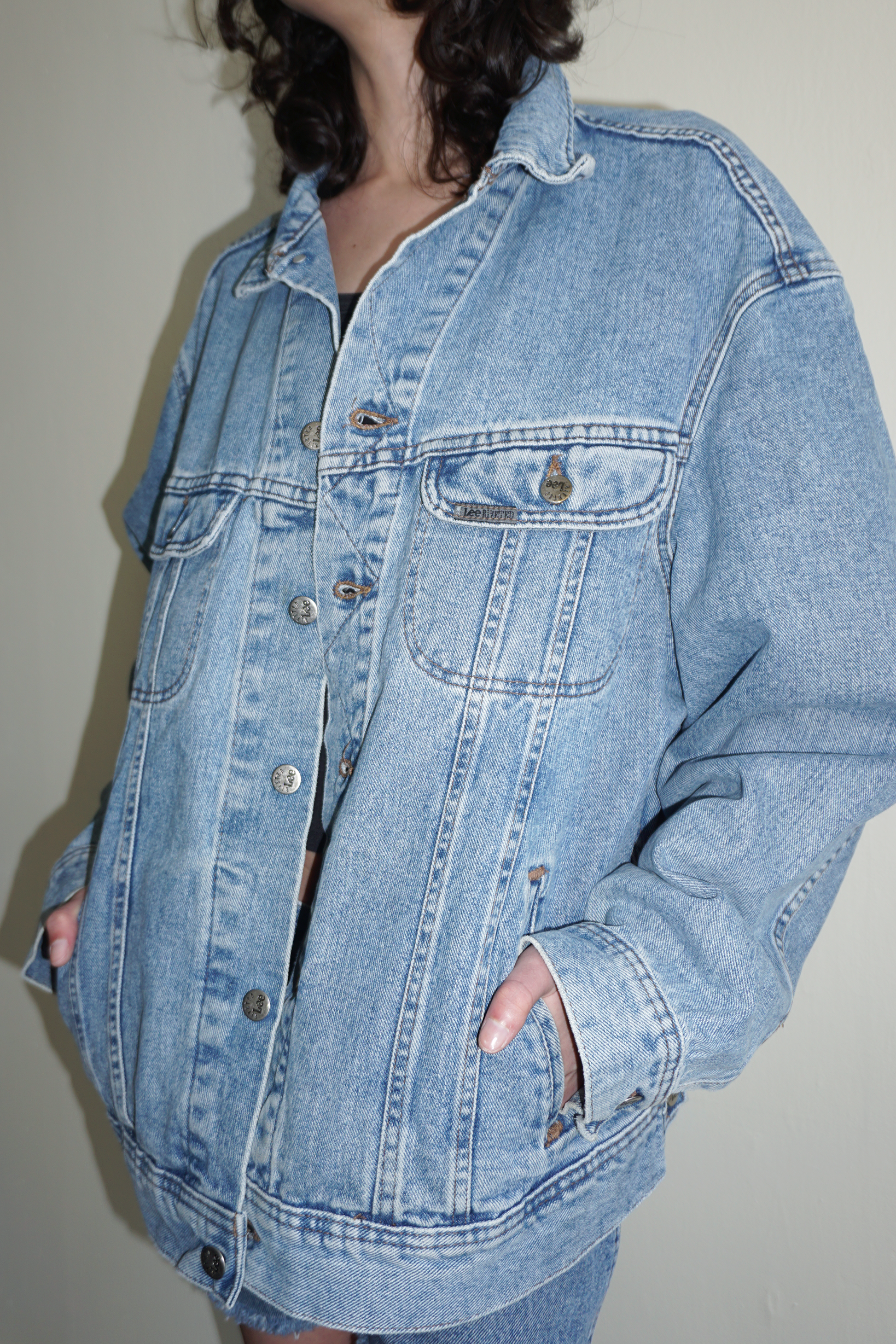 Lee Rounded Pocket Denim Jacket SZ Large