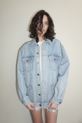 ESPRIT Oversized Denim Railroad Jacket SZ Large