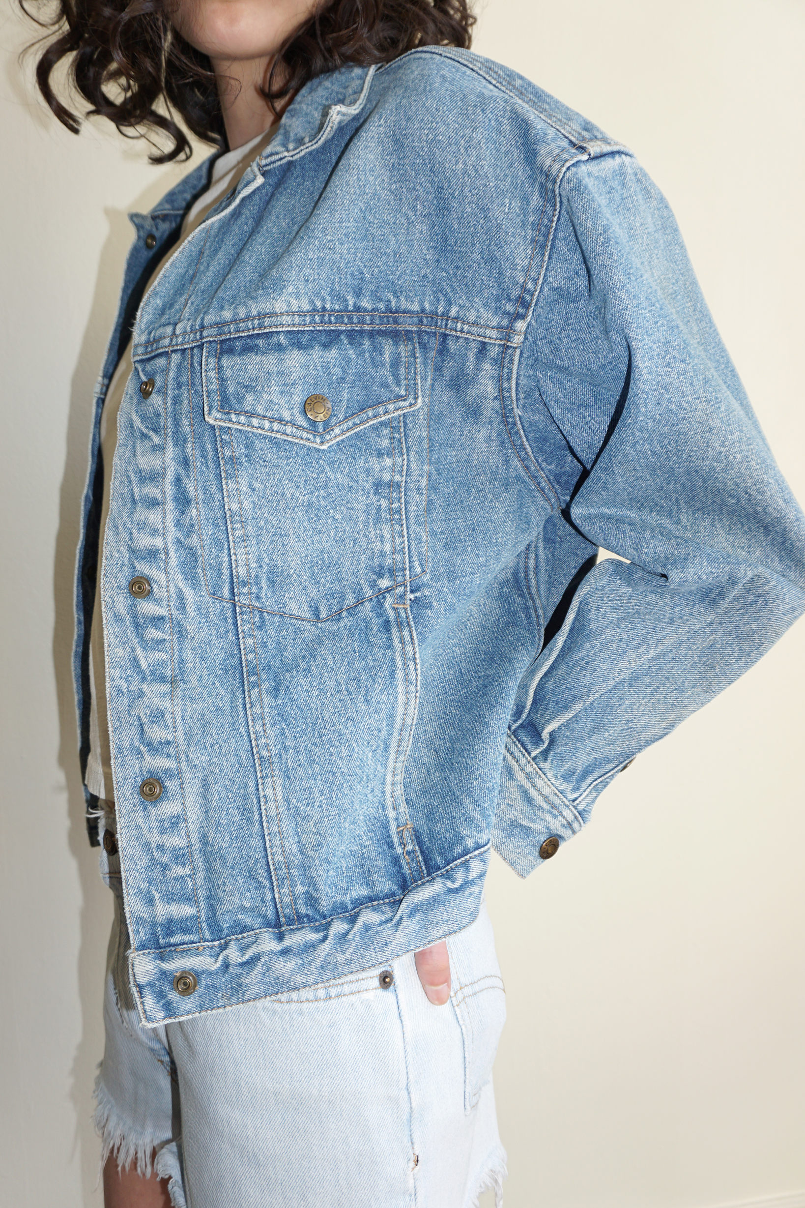 Calvin Klein Medium Wash Denim Jacket SZ Medium