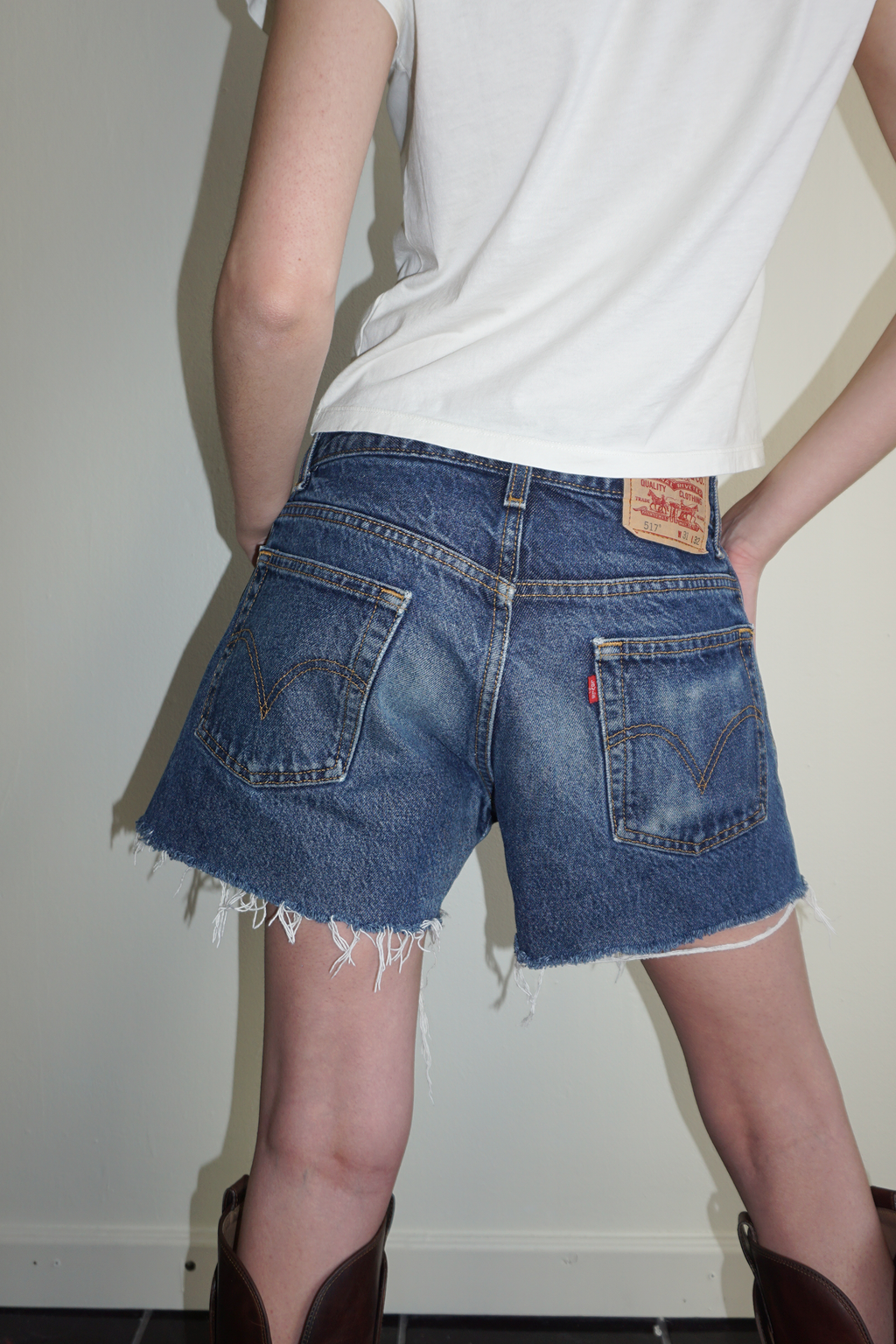 Levi's 517 Dark Wash Cut Offs SZ 30