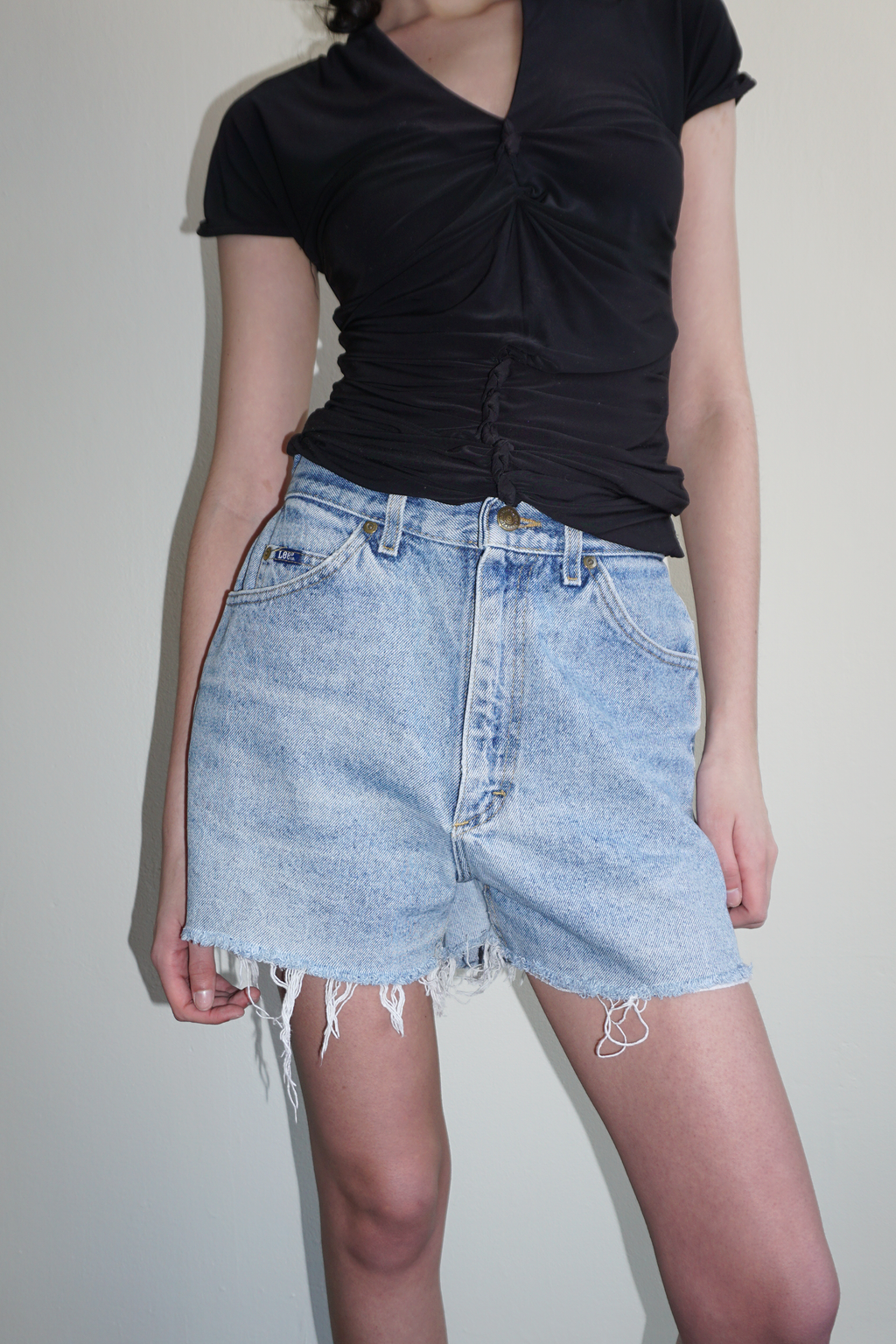 Lee High Waisted Cut Off Shorts SZ 27