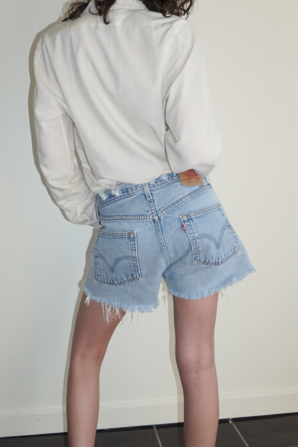 Levi's 501xx Medium Wash Cut Off Shorts SZ 31