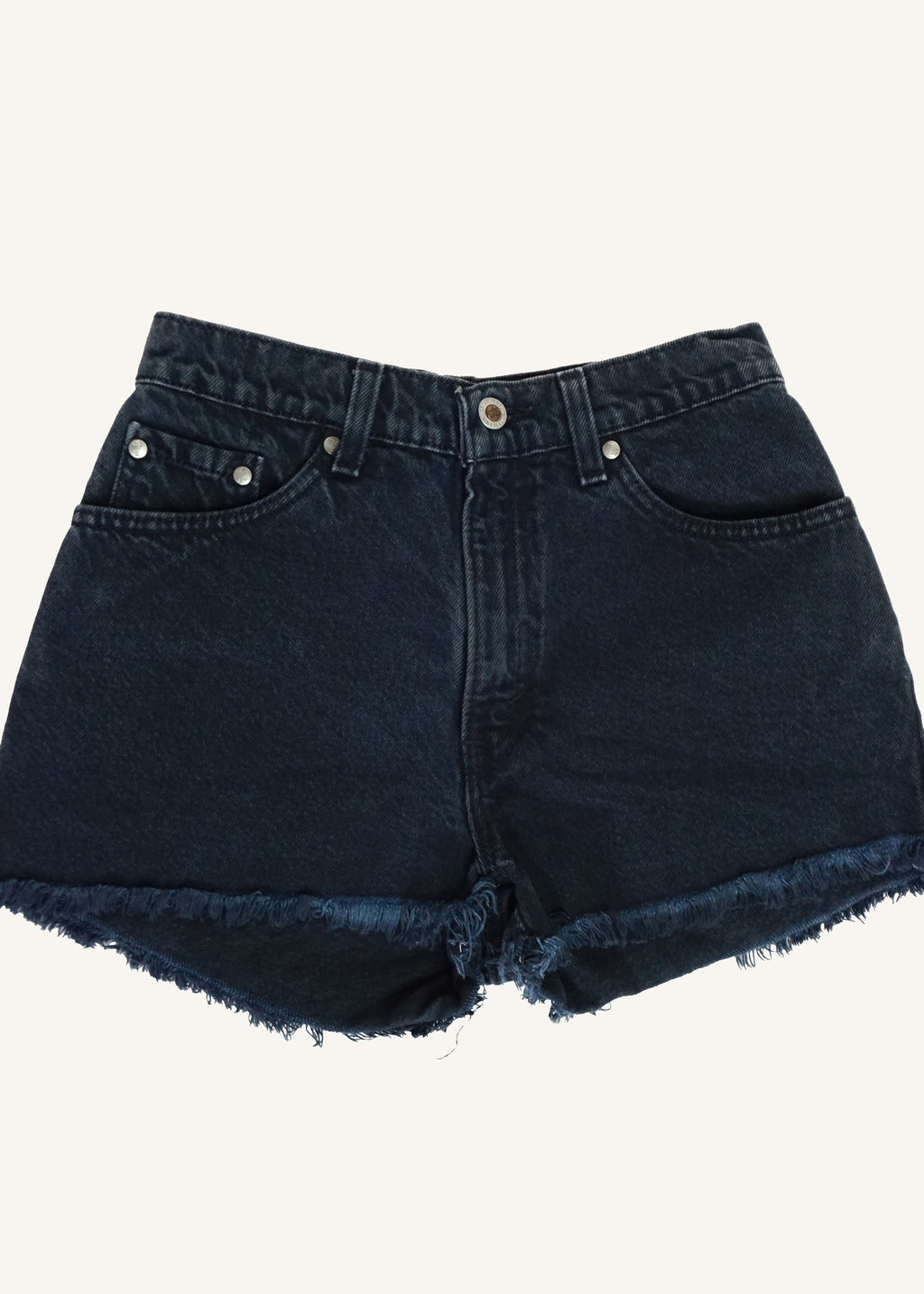 Levi's Black Silver Tab Denim Shorts SZ 27