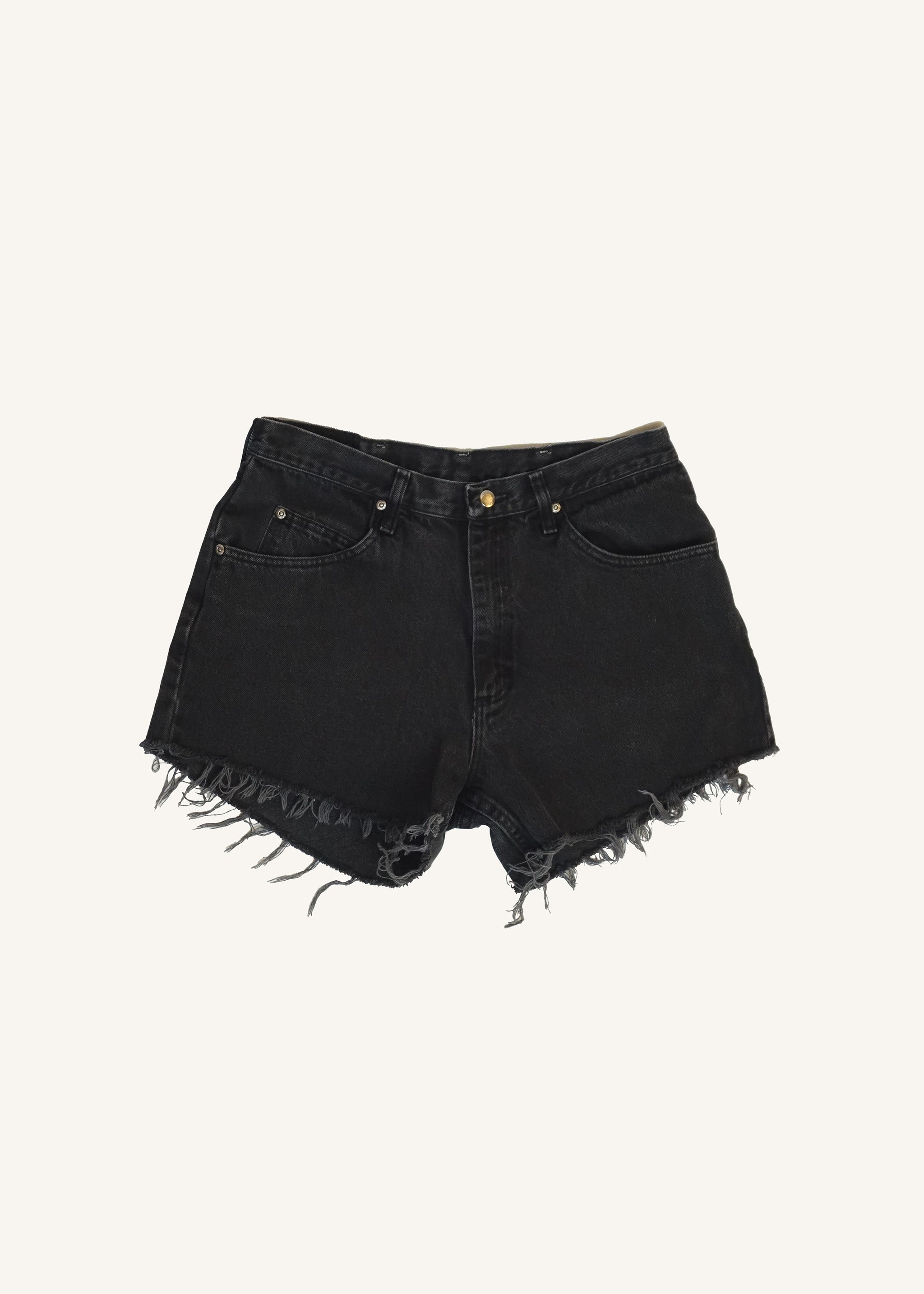 Black Wrangler Cut Off Shorts SZ 33 – VALLEY DENIM