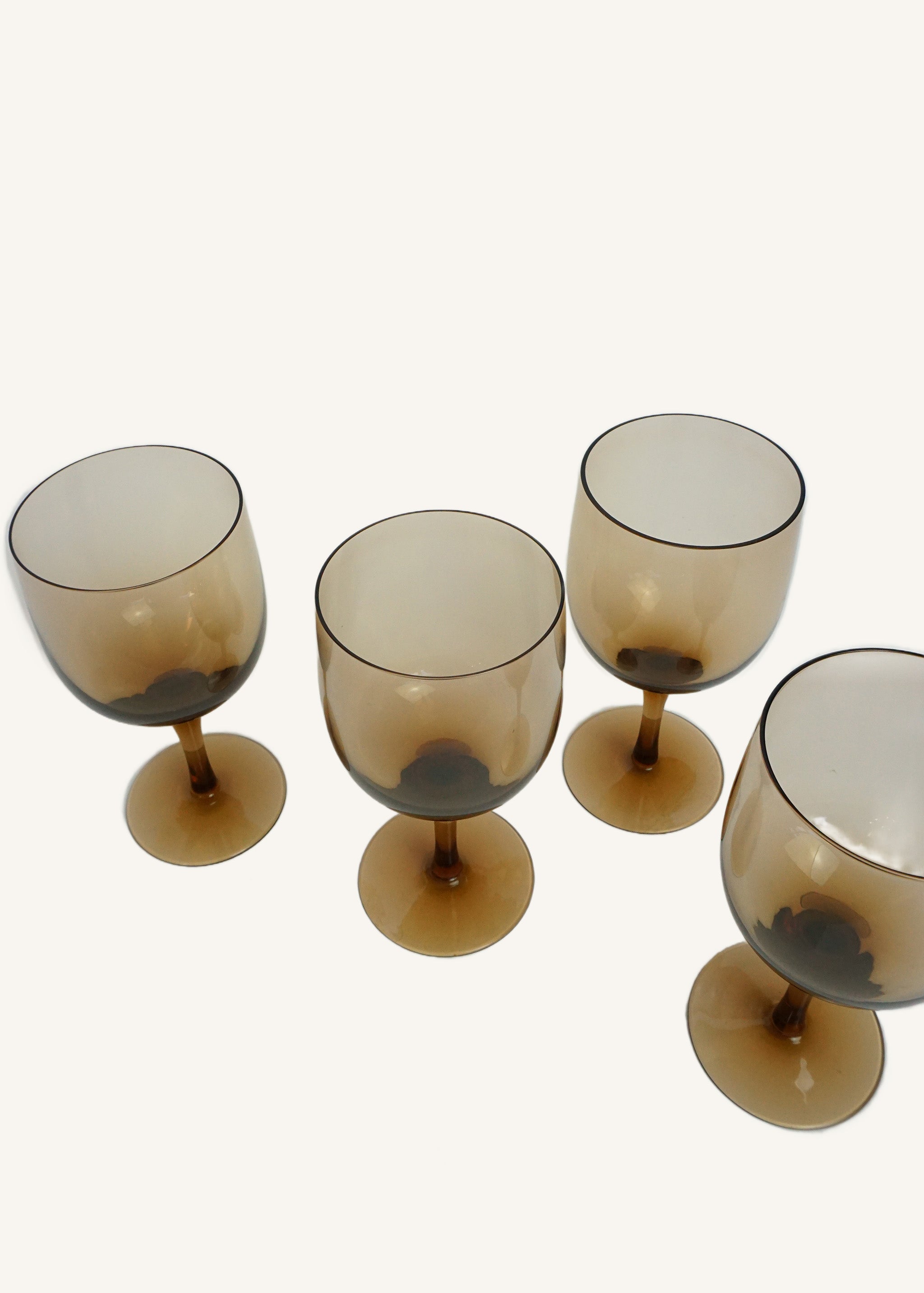 Brown Glass Wine Glasses