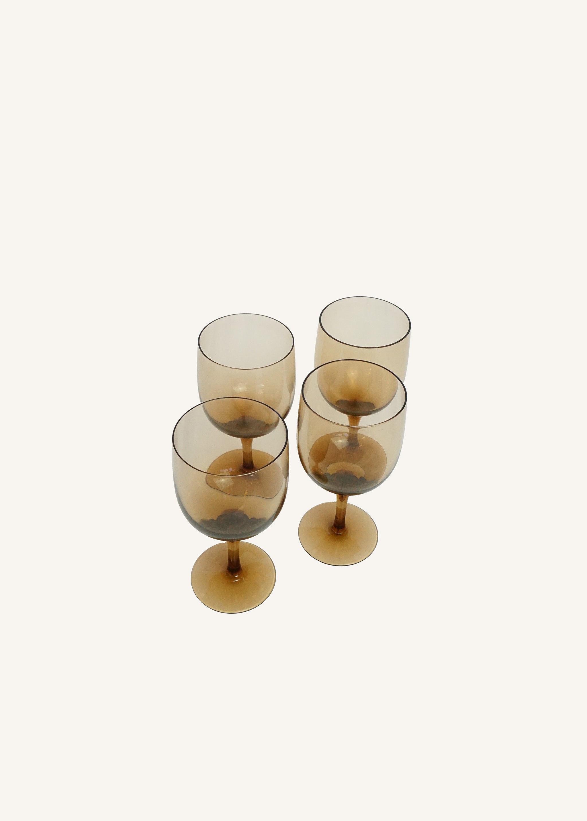 Brown Glass Wine Glasses