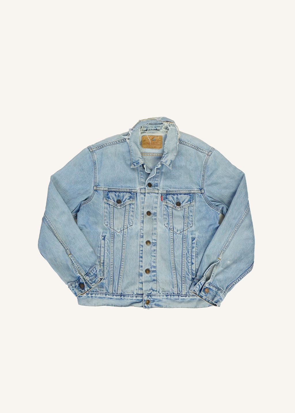 Classic Levi's Light Wash Trucker Jacket SZ Medium