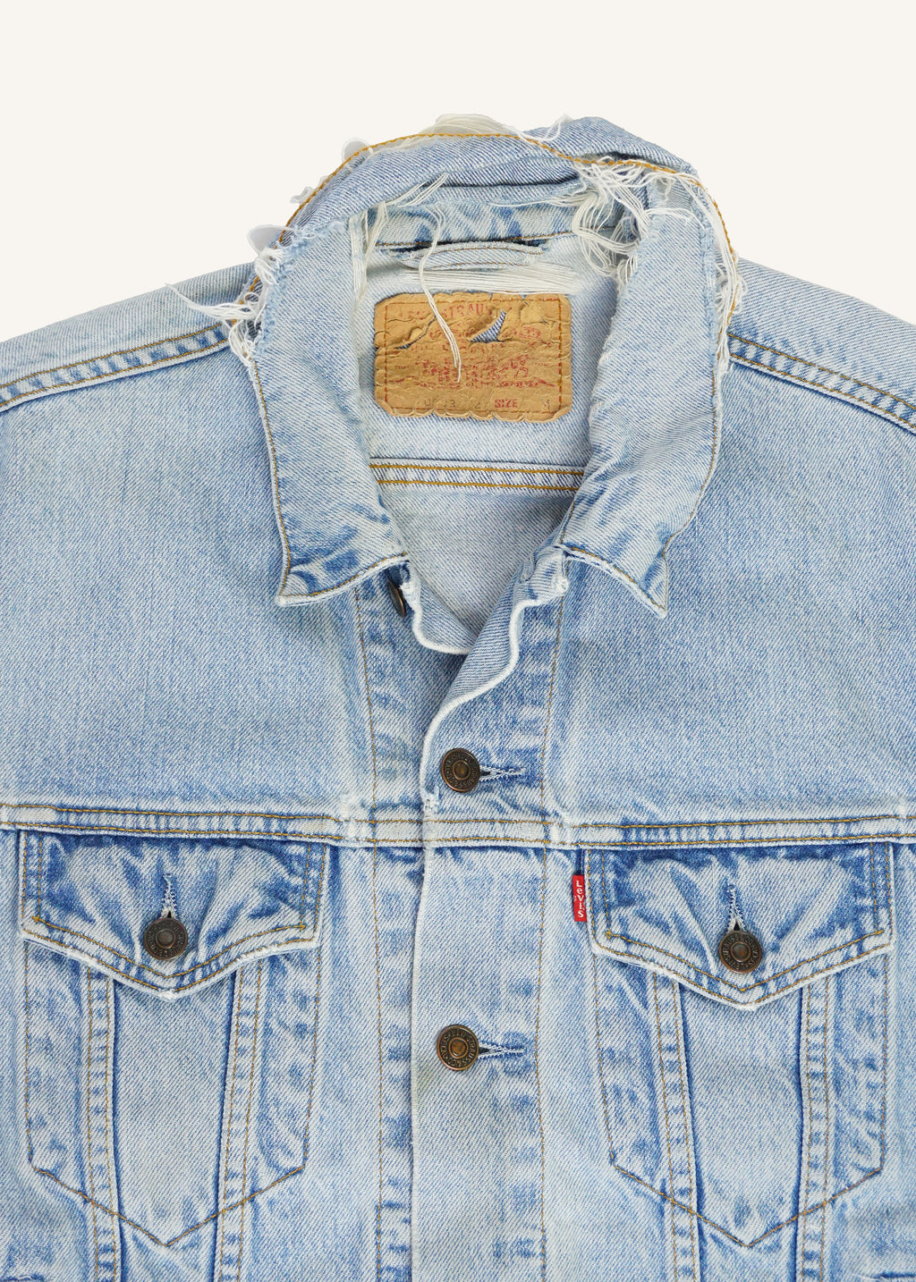 Classic Levi's Light Wash Trucker Jacket SZ Medium