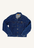 Dark Wash Rustler Trucker Jacket SZ Large
