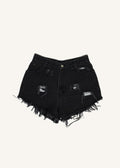 GITANO Black Distressed Cut Offs SZ 28