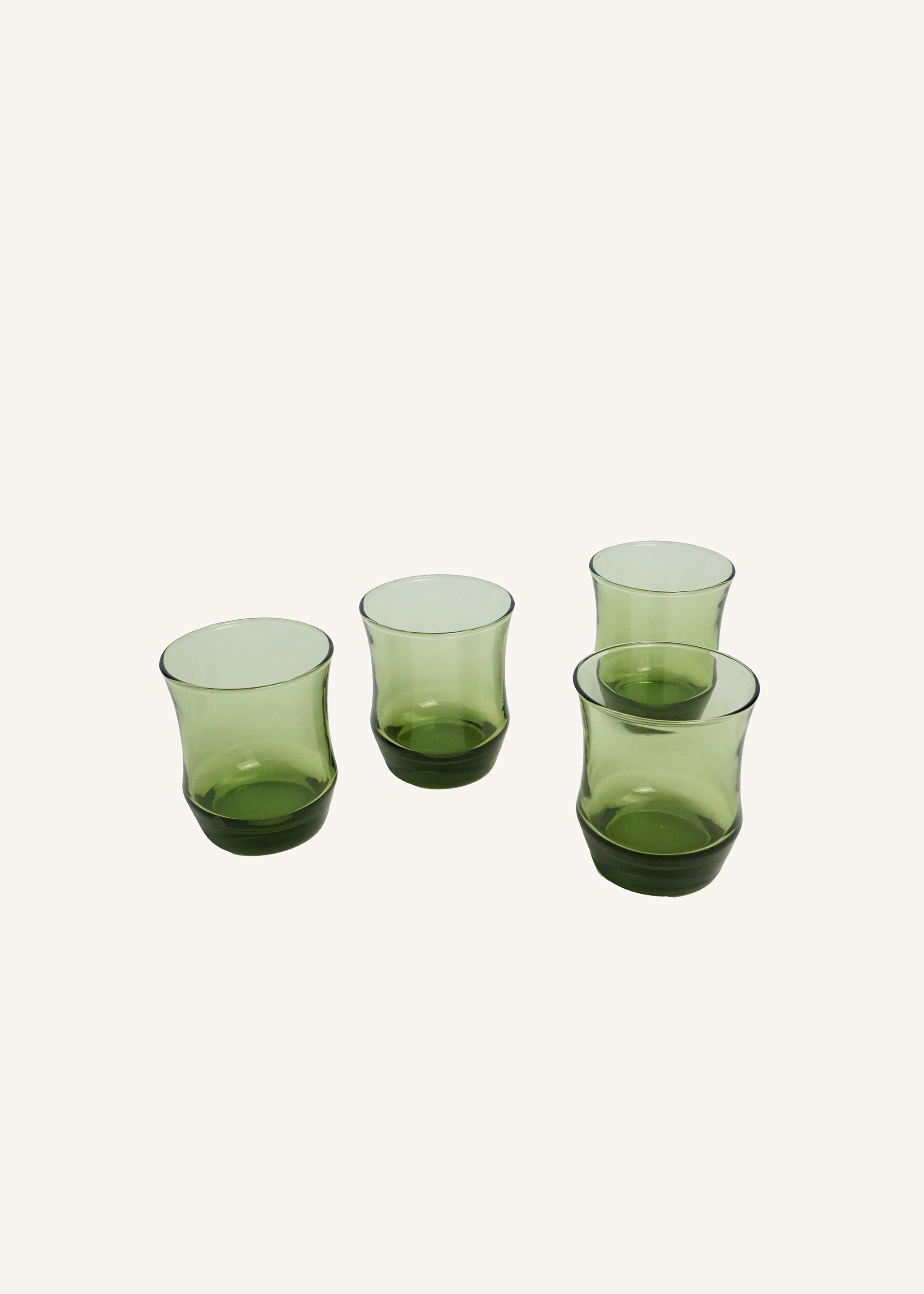 Green Tulip Glasses