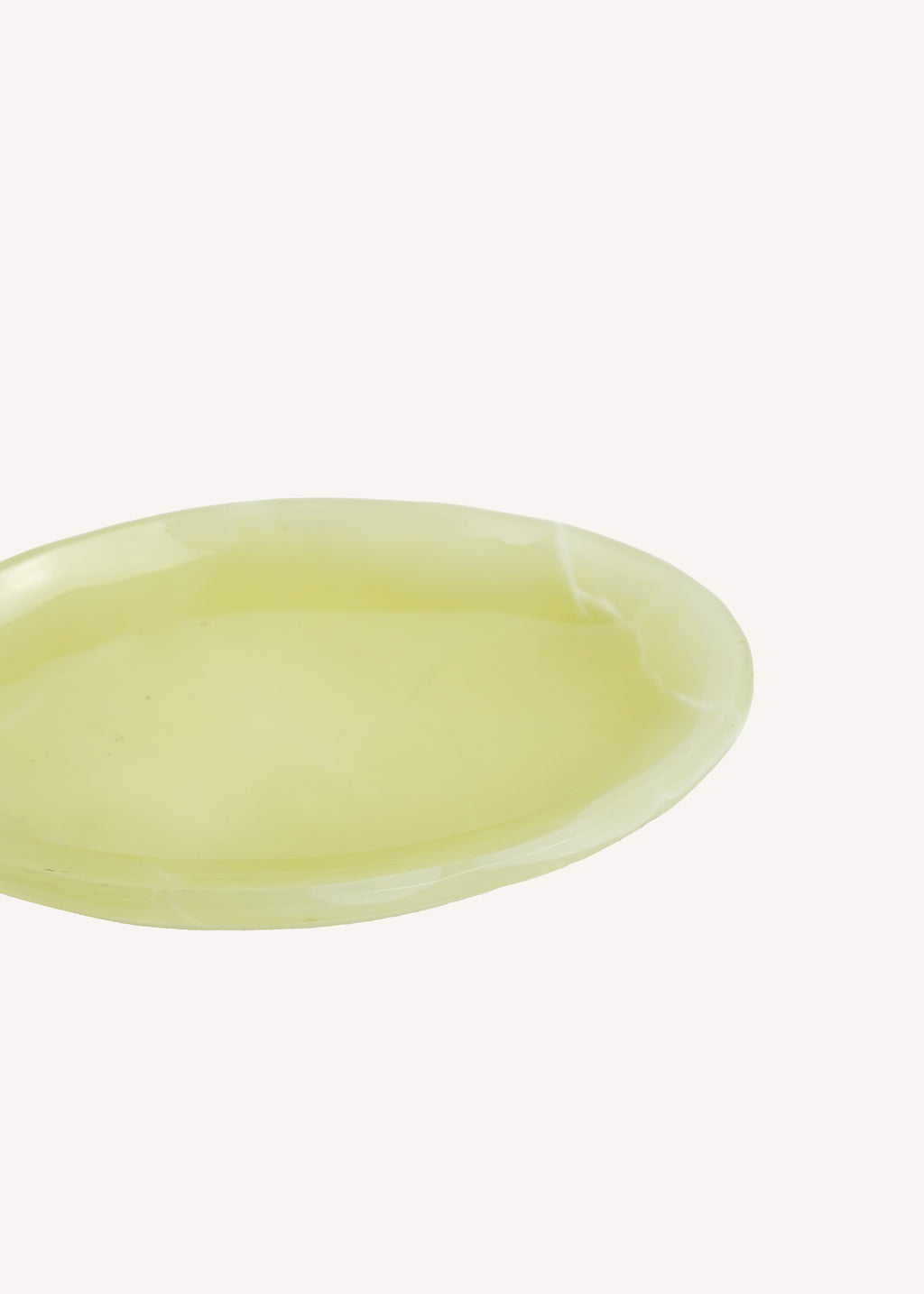 Hand Carved Light Green Onyx Dish