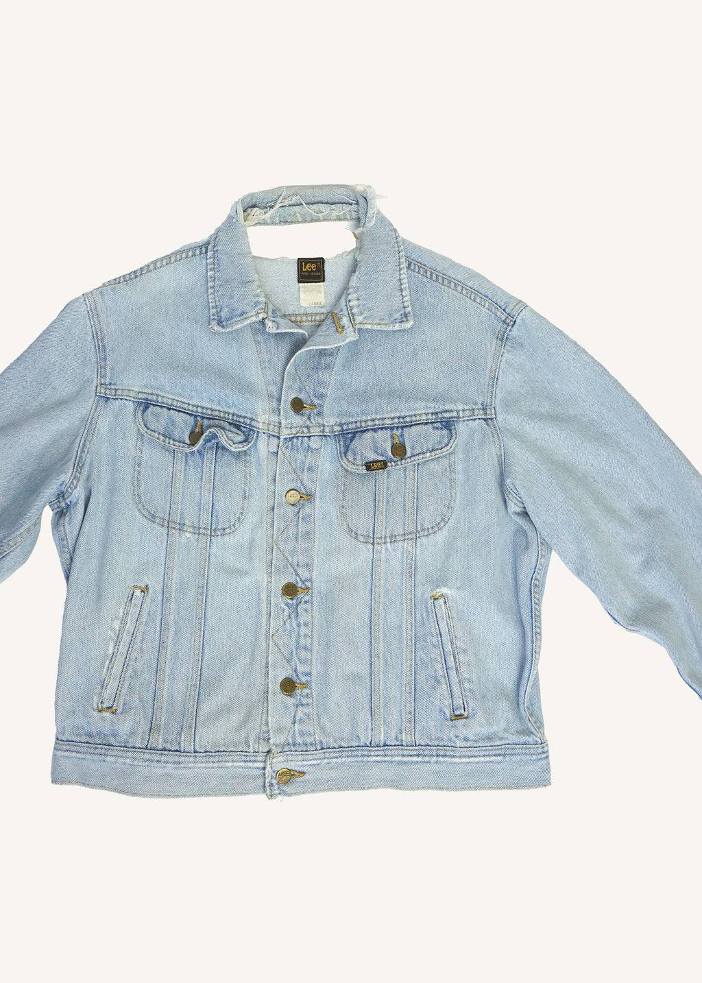 Lee Light Wash Trucker Jacket SZ Medium