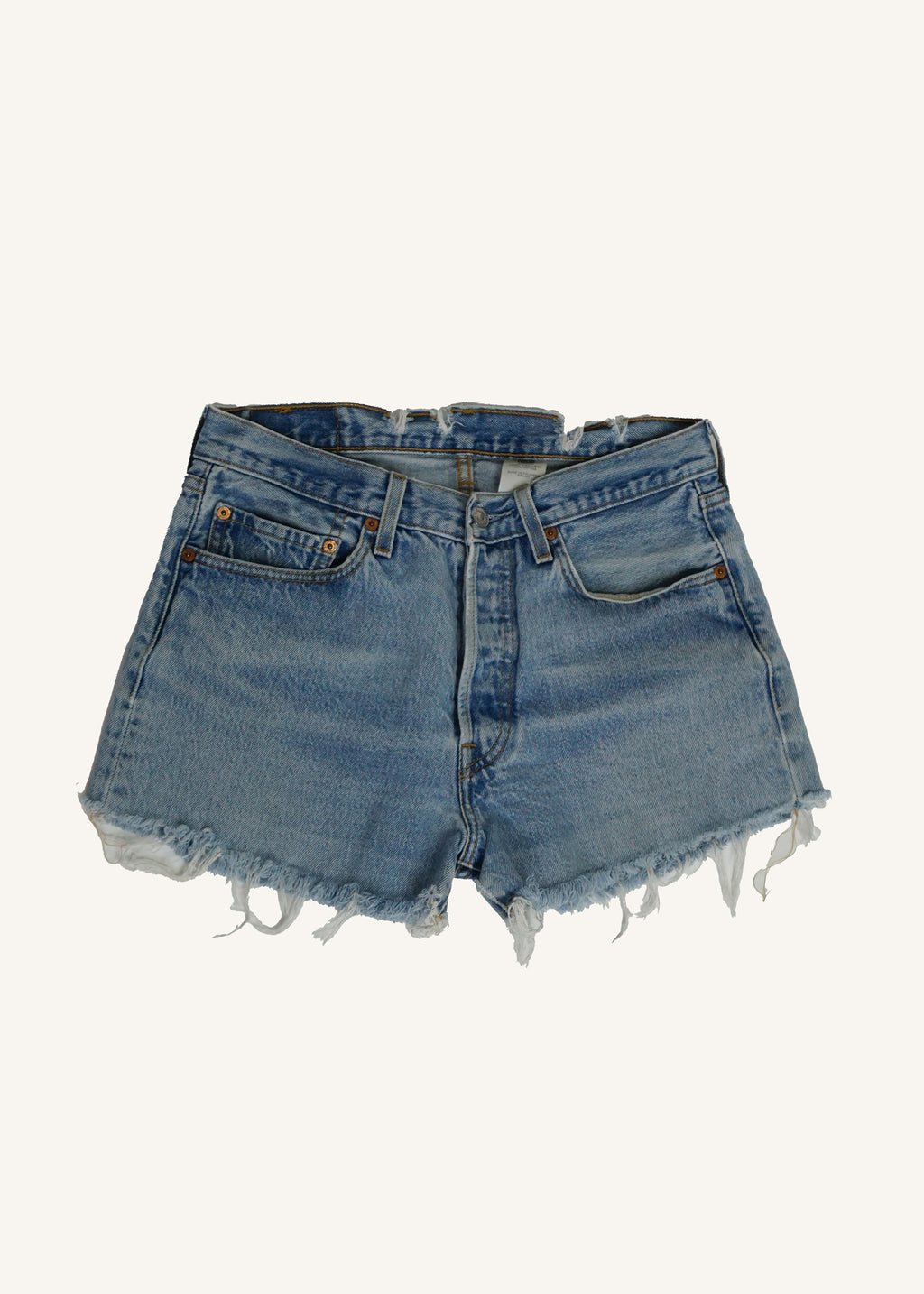 Levi's 501xx Medium Wash Cut Off Shorts SZ 31