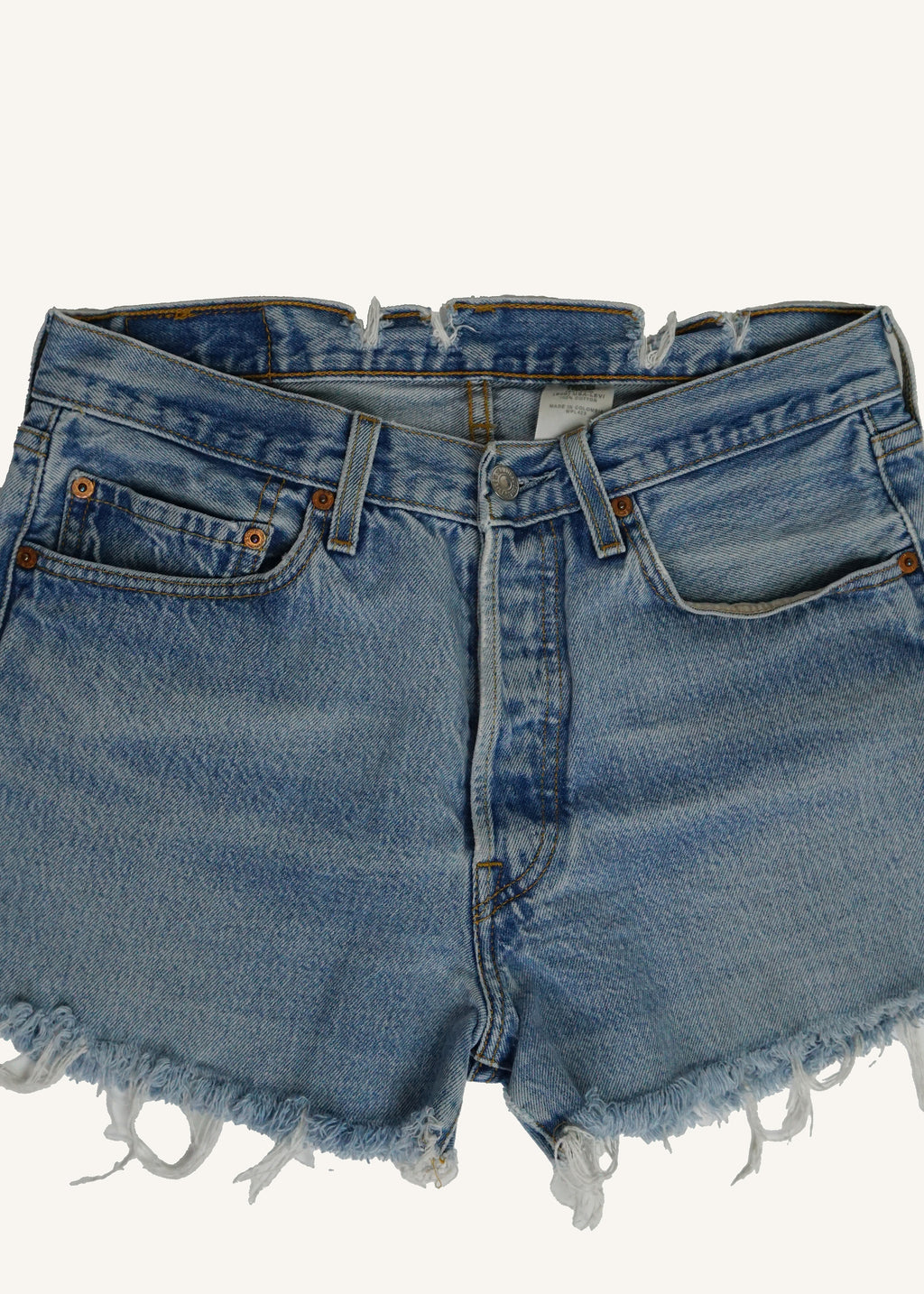 Levi's 501xx Medium Wash Cut Off Shorts SZ 31