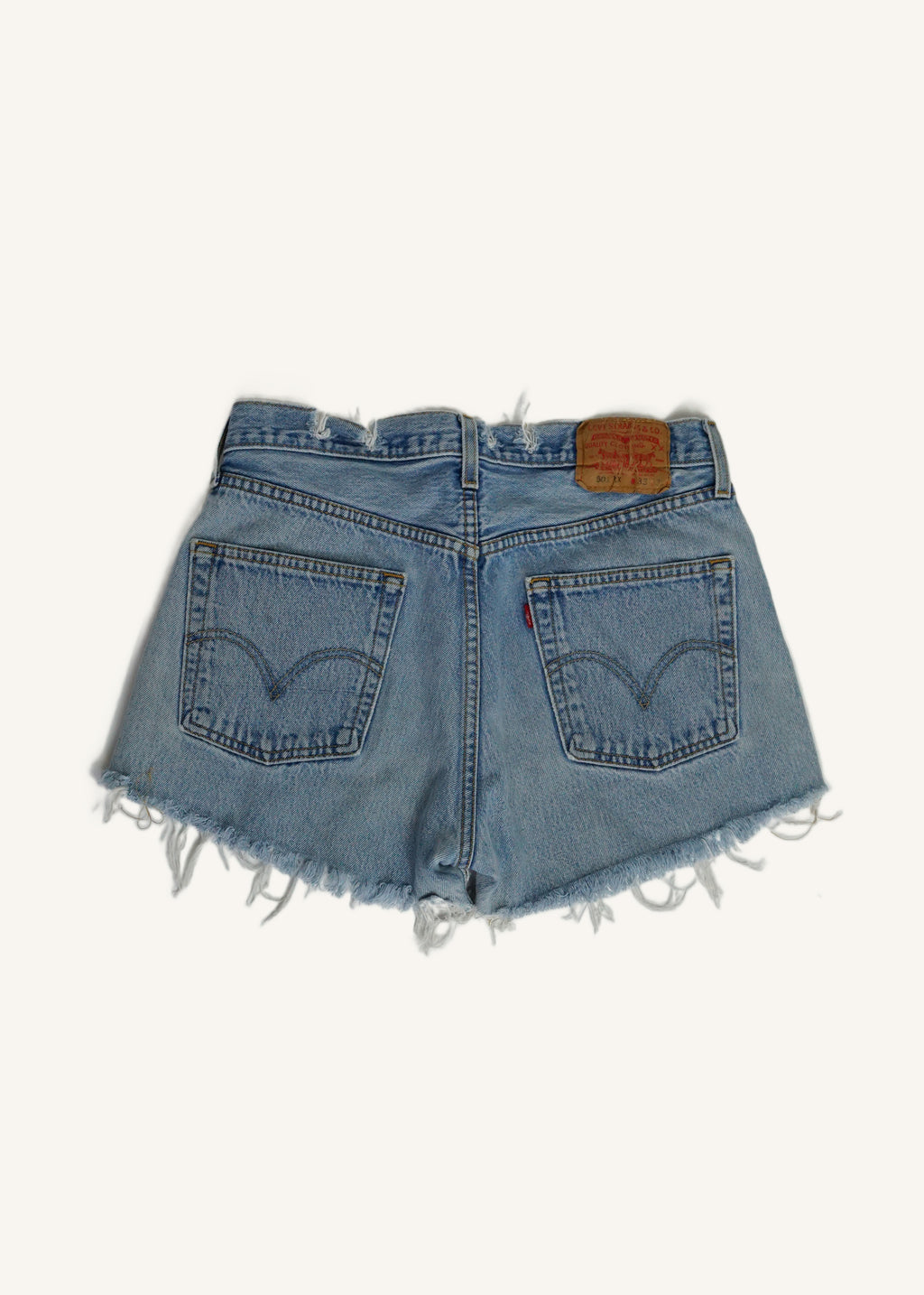Levi's 501xx Medium Wash Cut Off Shorts SZ 31