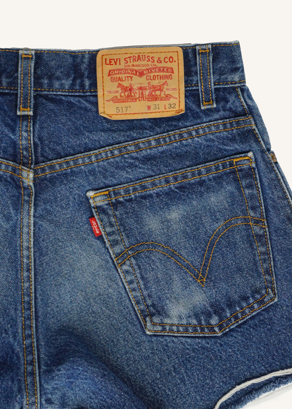 Levi's 517 Dark Wash Cut Offs SZ 30