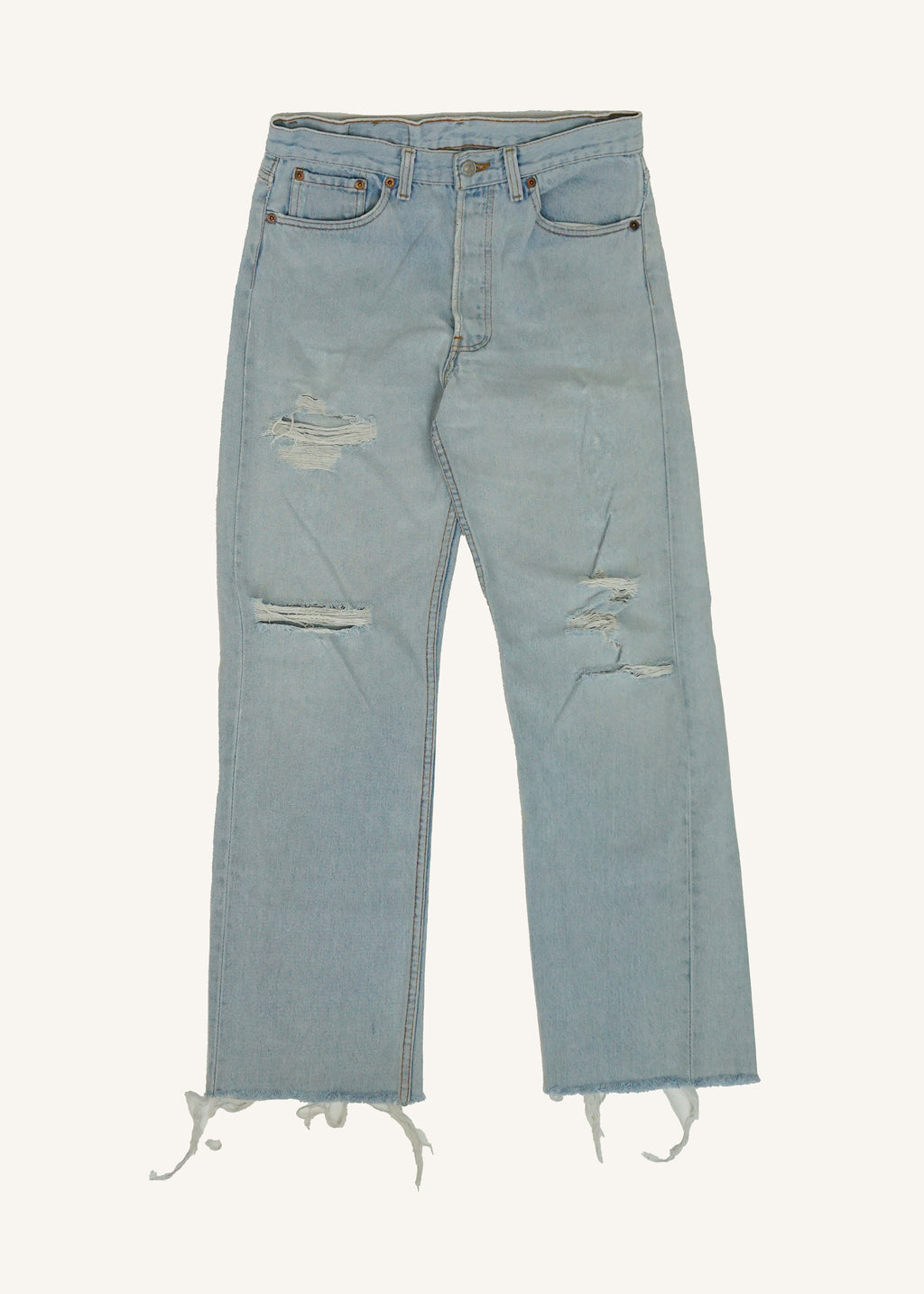 Levi's Extreme Light Wash 501 Straight Leg Jeans SZ 30