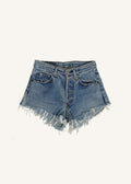 Levi's Hand Distressed Light Wash 501 Cut Off Shorts SZ 26
