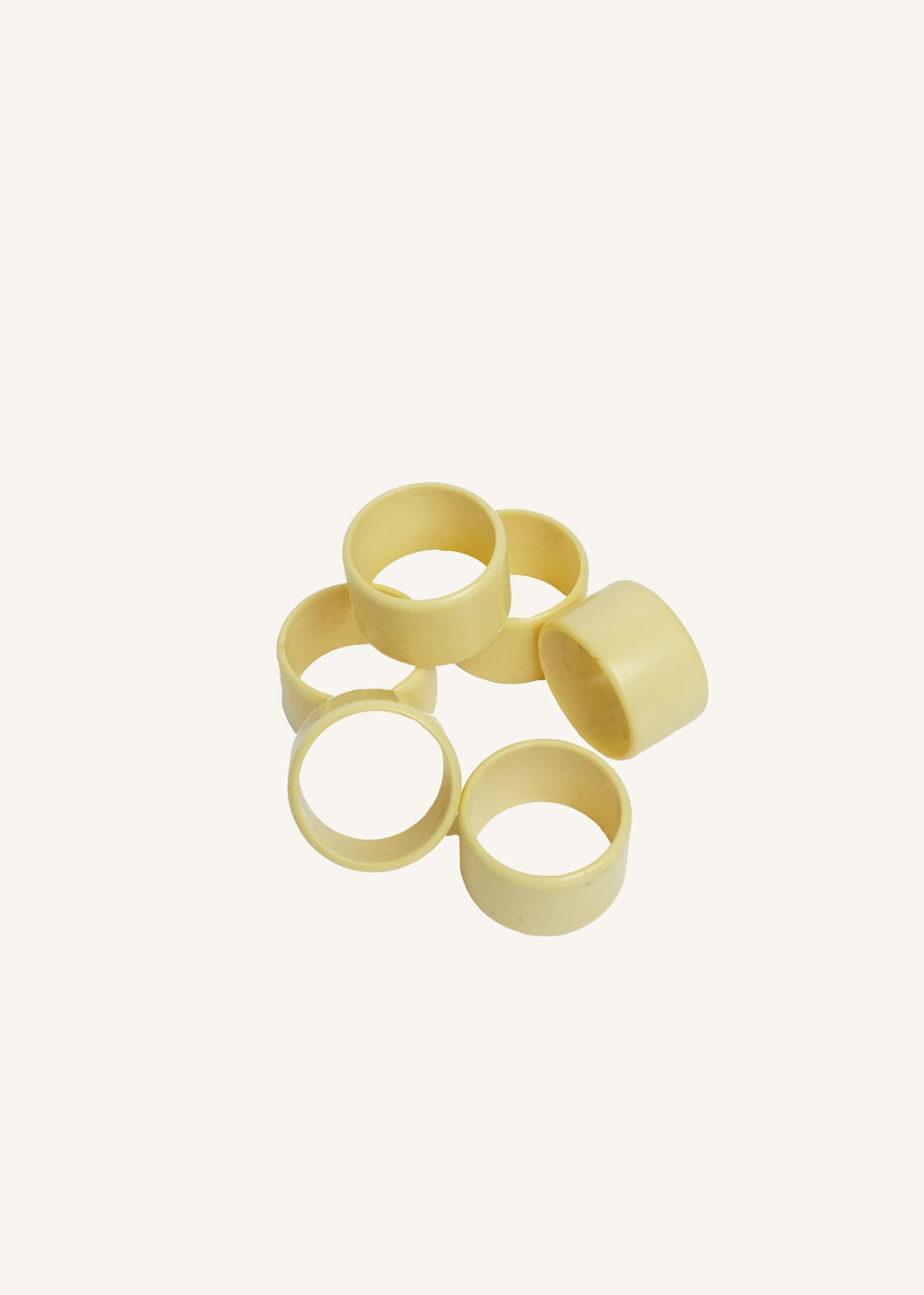 Off White Napkin Rings