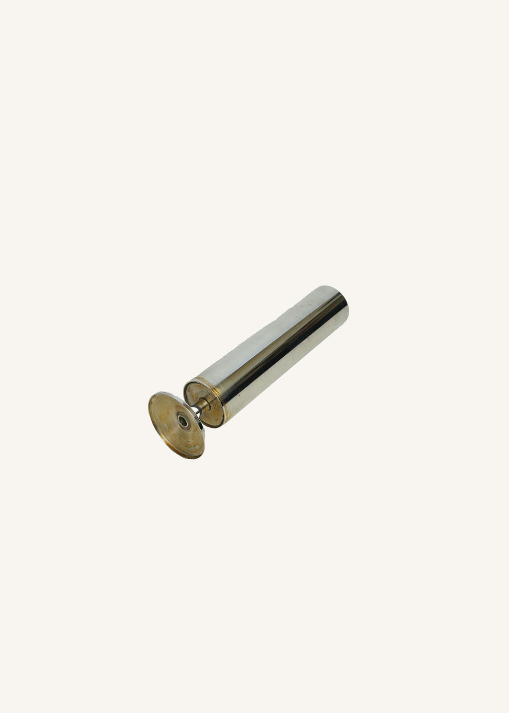 Tall Silver Plated Cylinder Vase