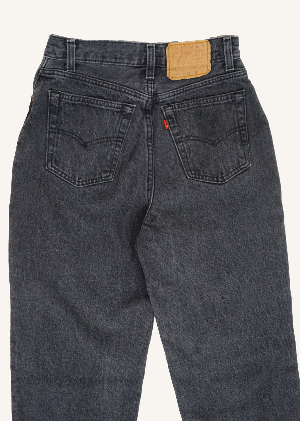 Washed Black Levi's High Waisted Jeans SZ 26